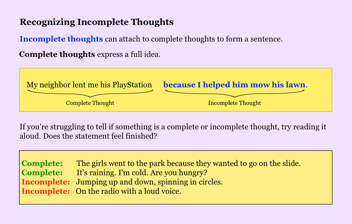 Incomplete Reasoning Lesson Image 6542 | NoRedInk