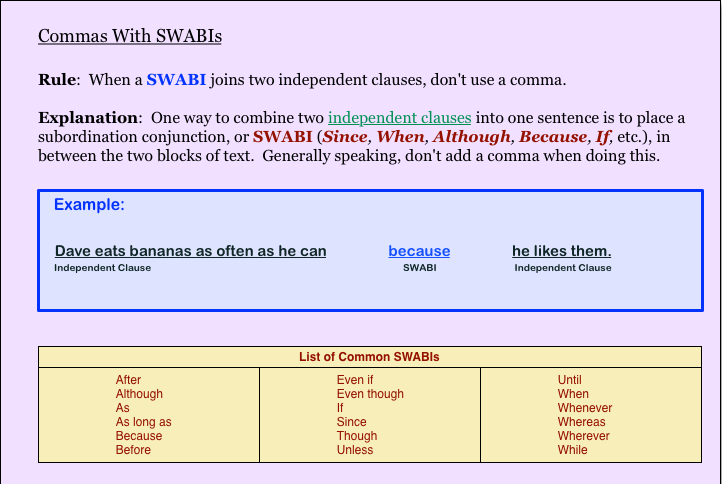 Building Complex Sentences